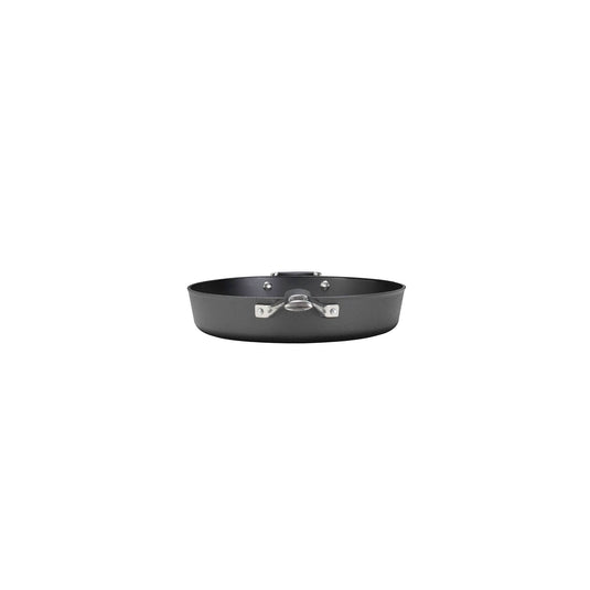 The Camp Chef Heritage Skillets is a black nonstick frying pan with excellent heat retention and metal handles on both sides, shown against a white background.